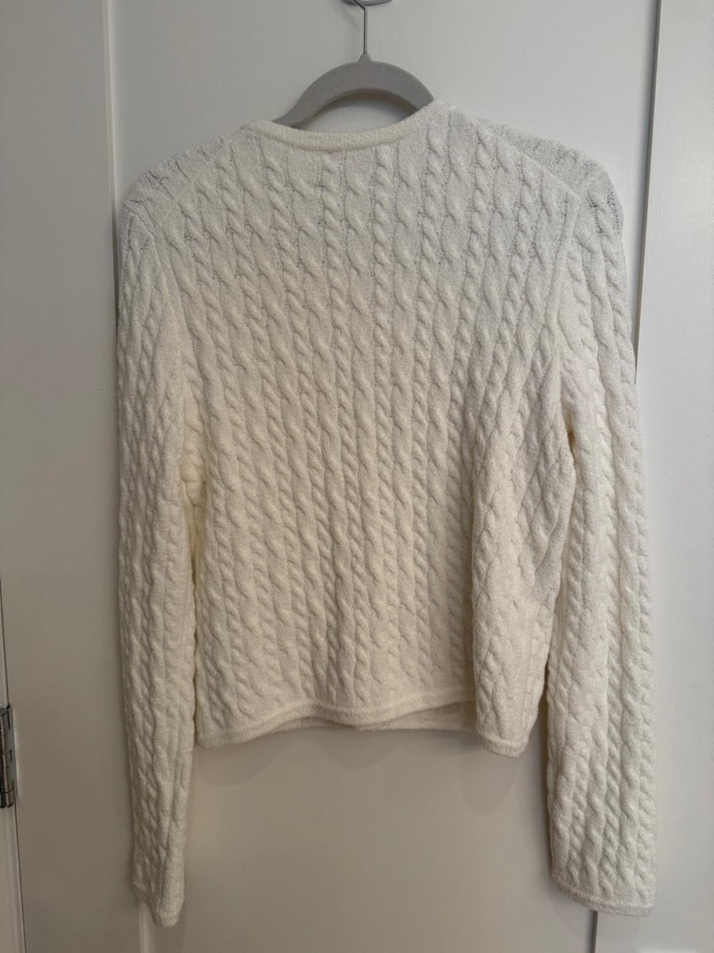 J. Crew Odette Ivory Cable Knit Cropped Lady Jacket with Gold Buttons NWT - Picture 6 of 6